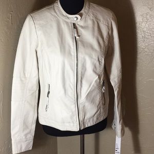 Apt. 9 moto faux leather biker jacket coat